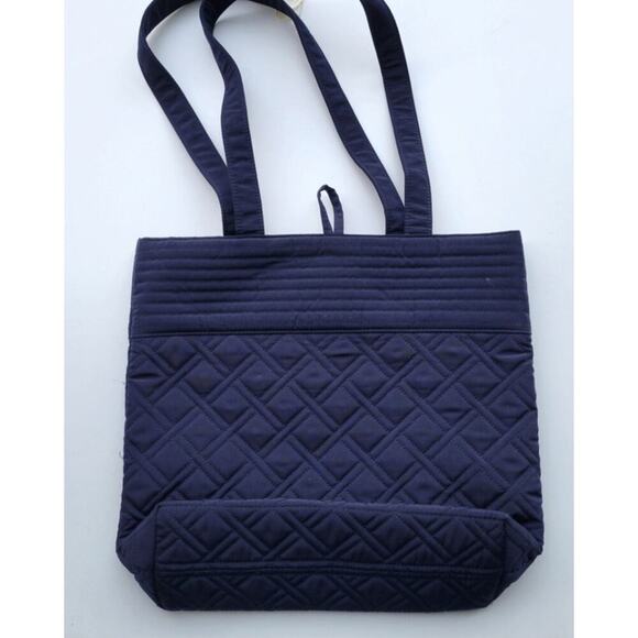 Vera Bradley Classic Navy Quilted Tote - Picture 2 of 8